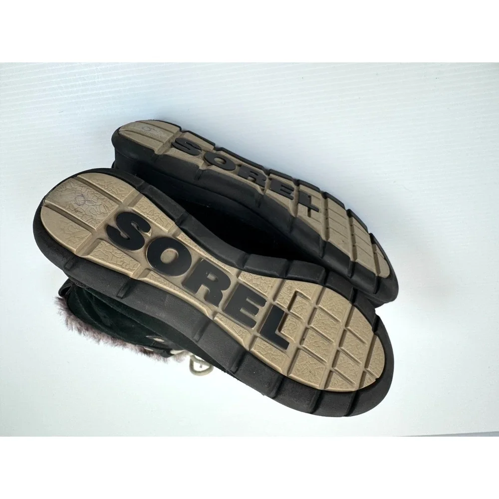 Sorel Explorer Joan Waterproof Winter Boots‎ Women 10 Suede Lace-up
